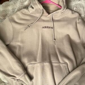Adidas Womens Taupe/Tan Hoodie